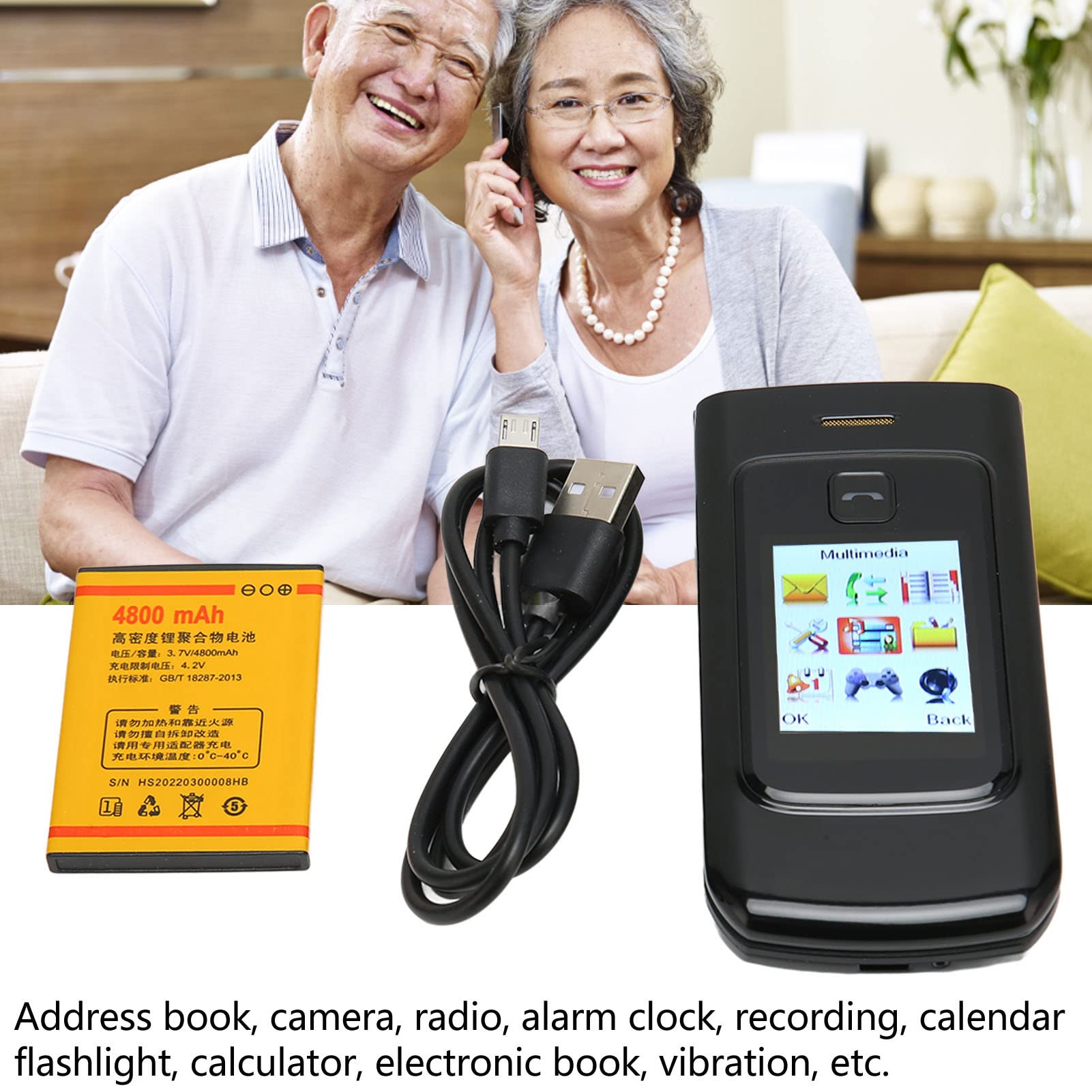 Amazon.com: 2G Unlocked Flip Phone for Seniors, GSM Big Unlocked